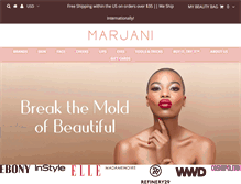 Tablet Screenshot of marjanibeauty.com